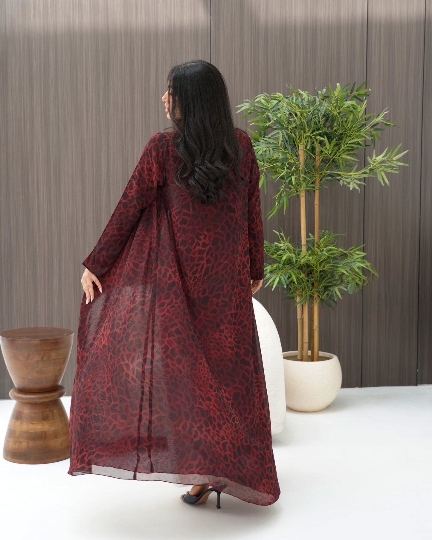 Maroon Abaya