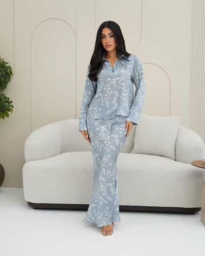 White flower suit