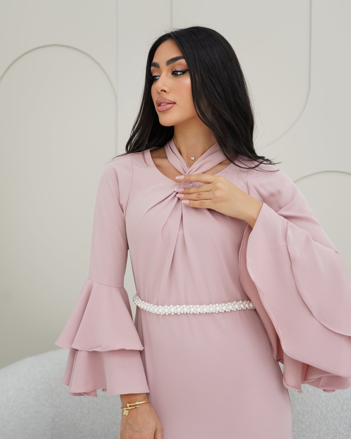 pink dress