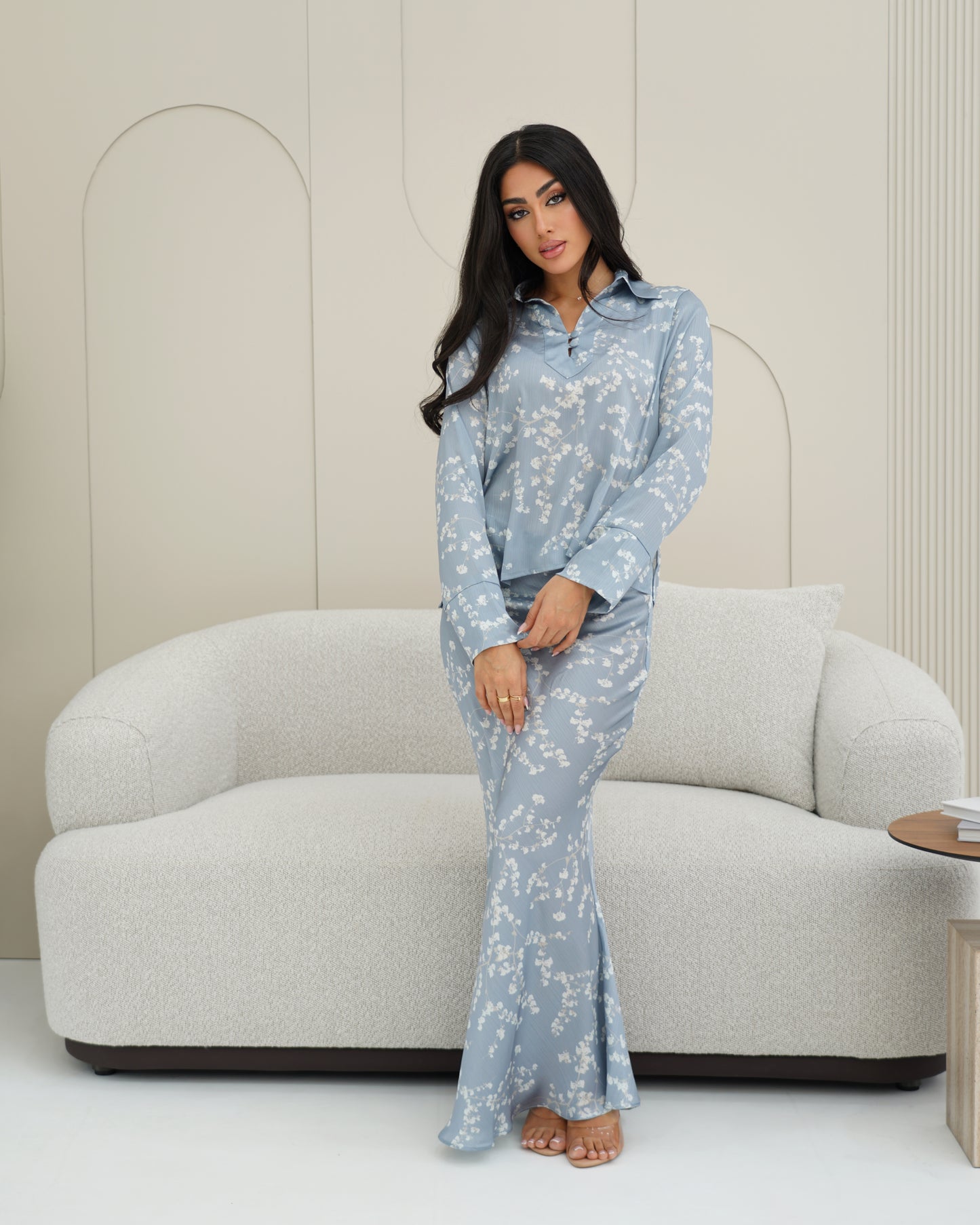 White flower suit