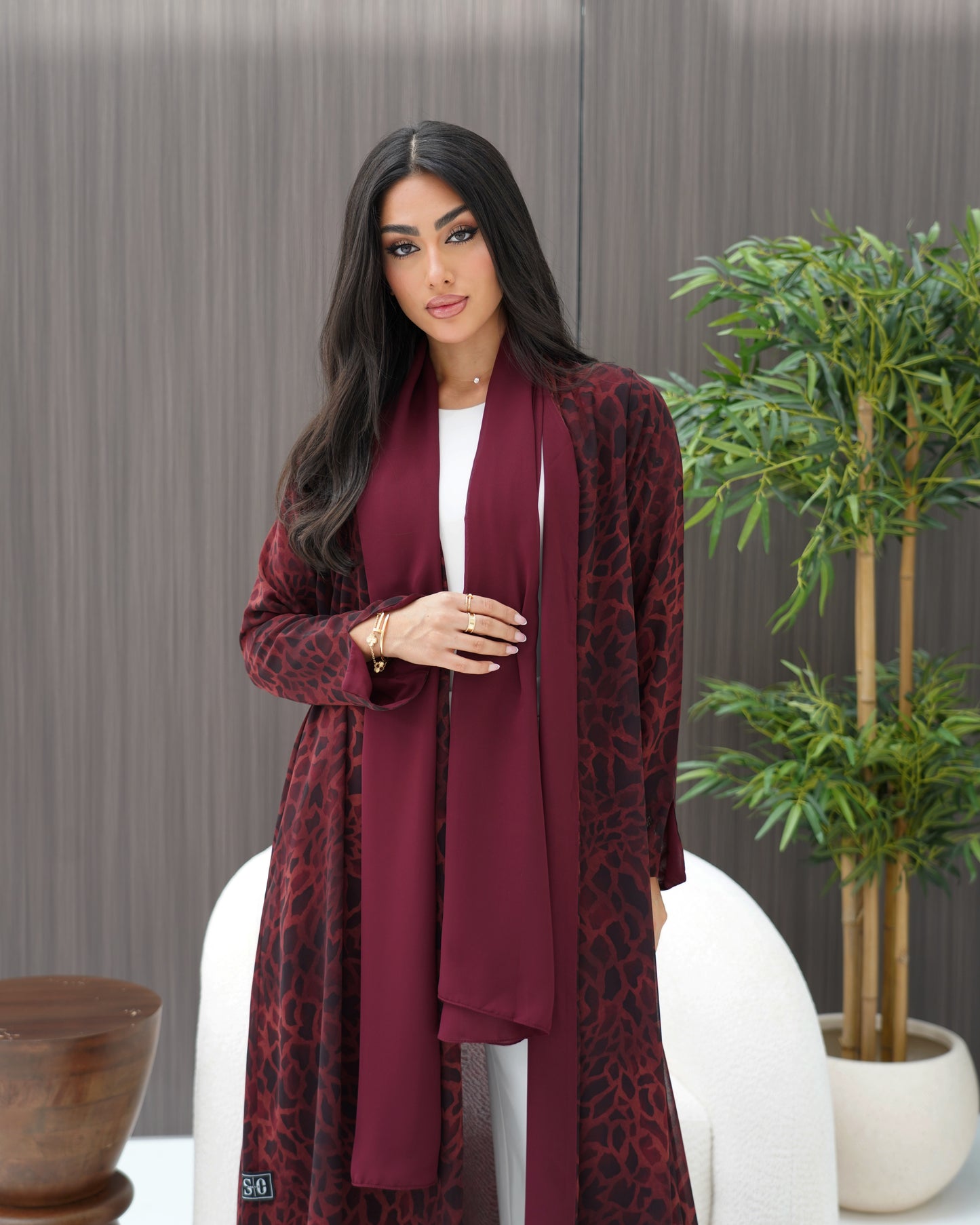 Maroon Abaya