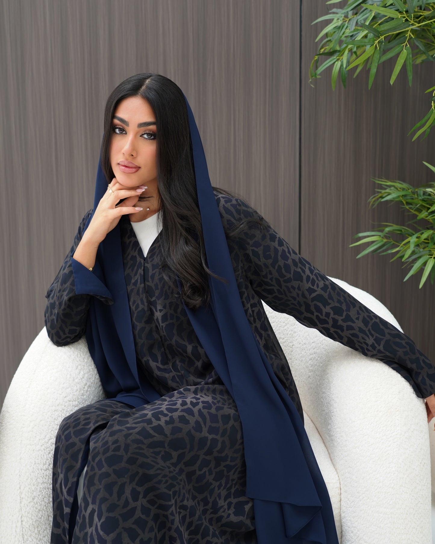 navy blue Abaya