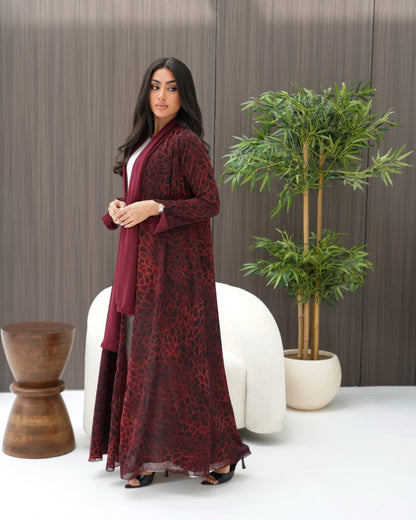 Maroon Abaya