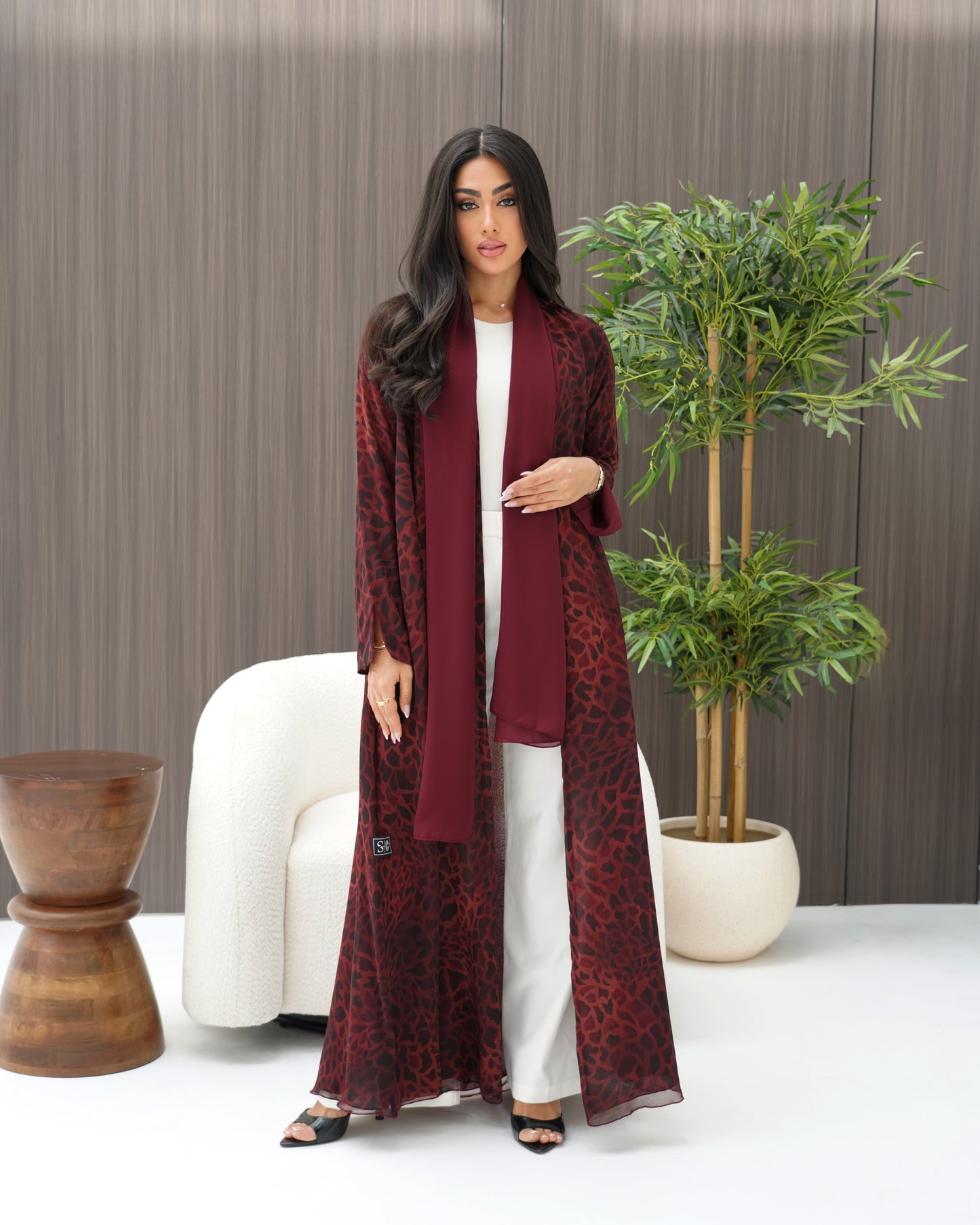 Maroon Abaya