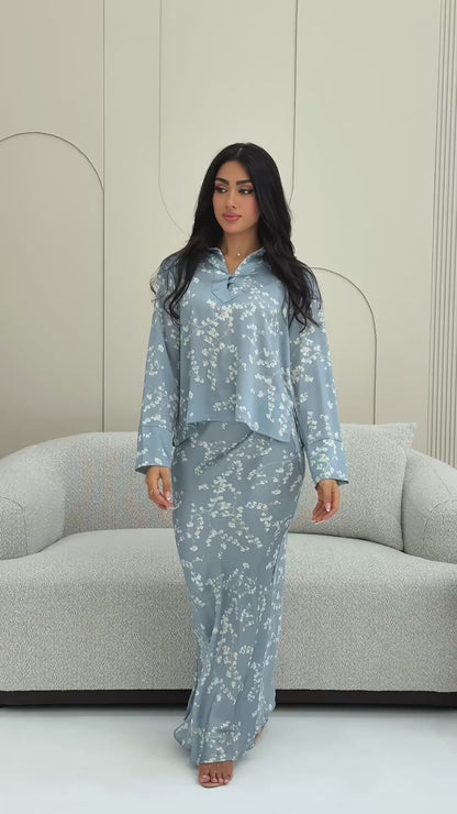 White flower suit